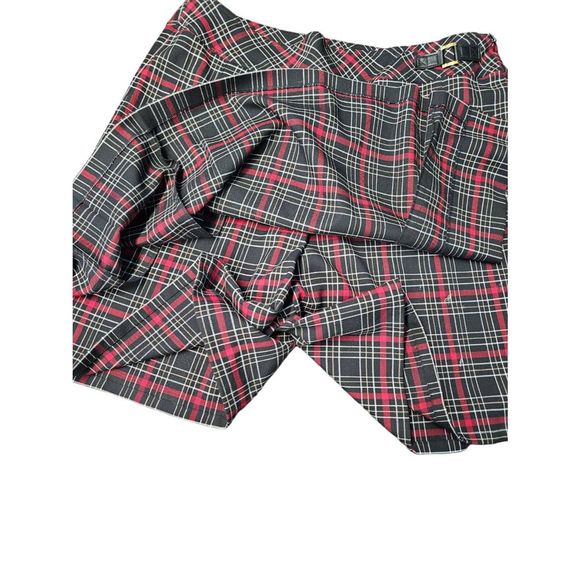 St. John Red Plaid Skort New With Tags size 16 Womens Skirt Golf - Picture 5 of 9